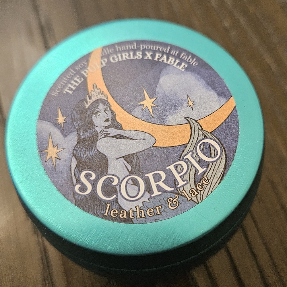 Scorpio Themed Candle